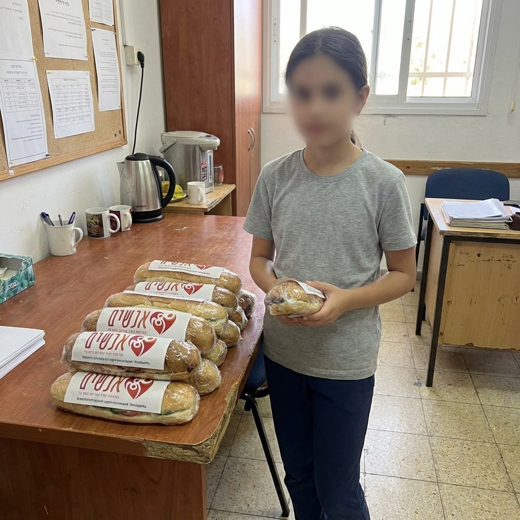 כריכים ארוזים ומוכנים לחלוקה